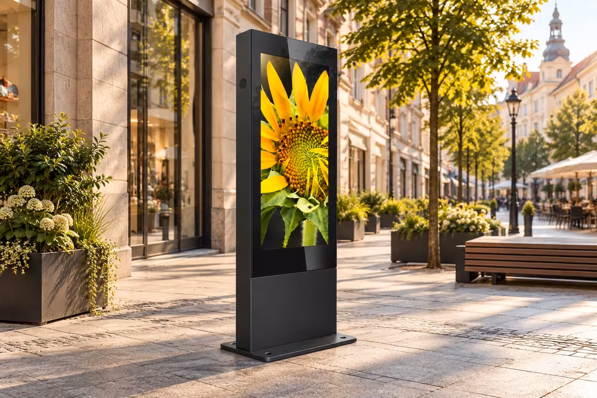 totem-outdoor — Mestská pešia zóna, ilustratívna vizualizácia