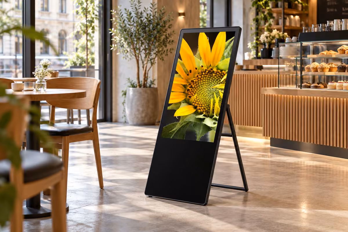 lcd-panel-acko-43 — Kaviareň, ilustratívna vizualizácia