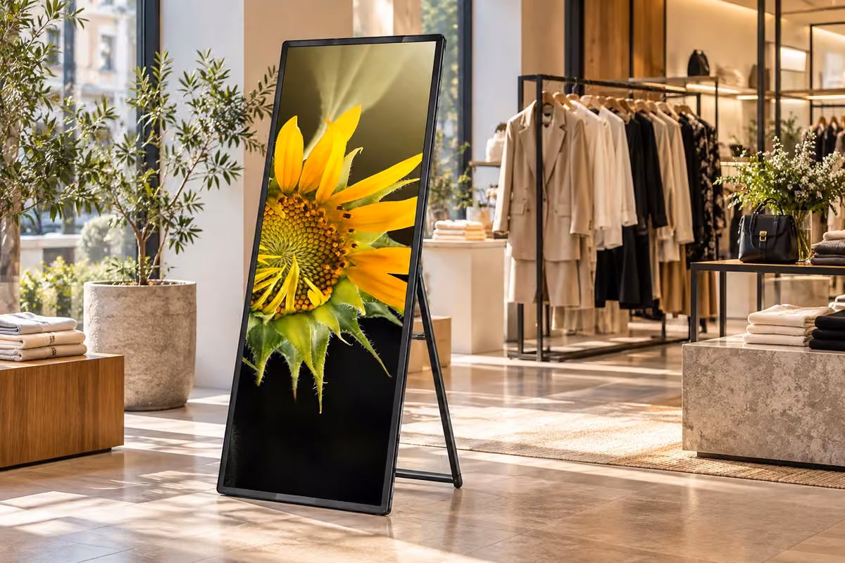 full-store-panel-led-75 — Módna predajňa, ilustratívna vizualizácia